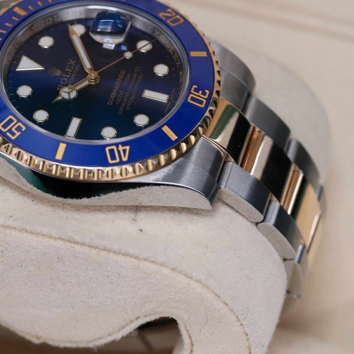 Rolex Submariner Date "Bluesy" 116613LB Two Tone Gold Blue Oyster Steel 2017