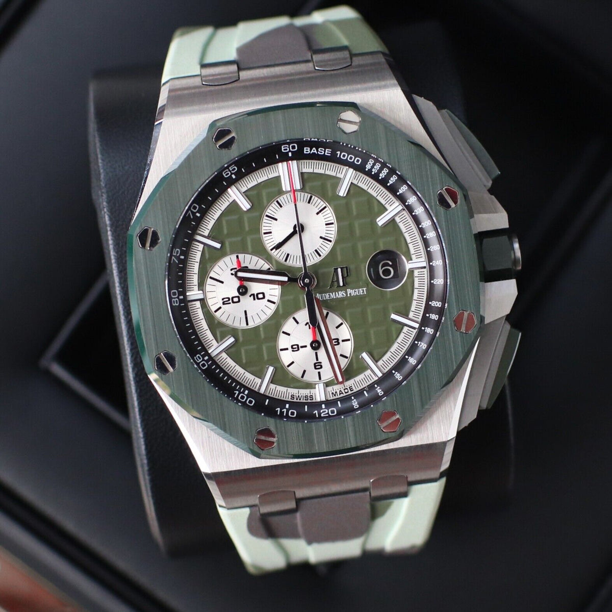 Audemars Piguet Royal Oak Offshore 44mm LTD ED 1/400 Green Camo 26400SO B&P Mint