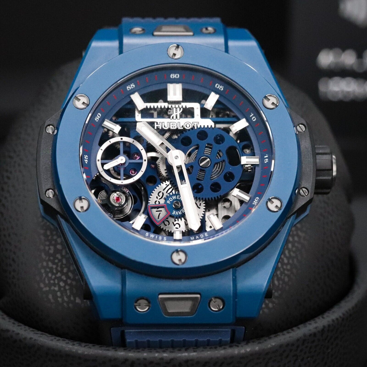 Hublot Big Bang Meca 10 Blue Ceramic 45mm Skeleton 10 Day Mint 414.EX.5123.RX