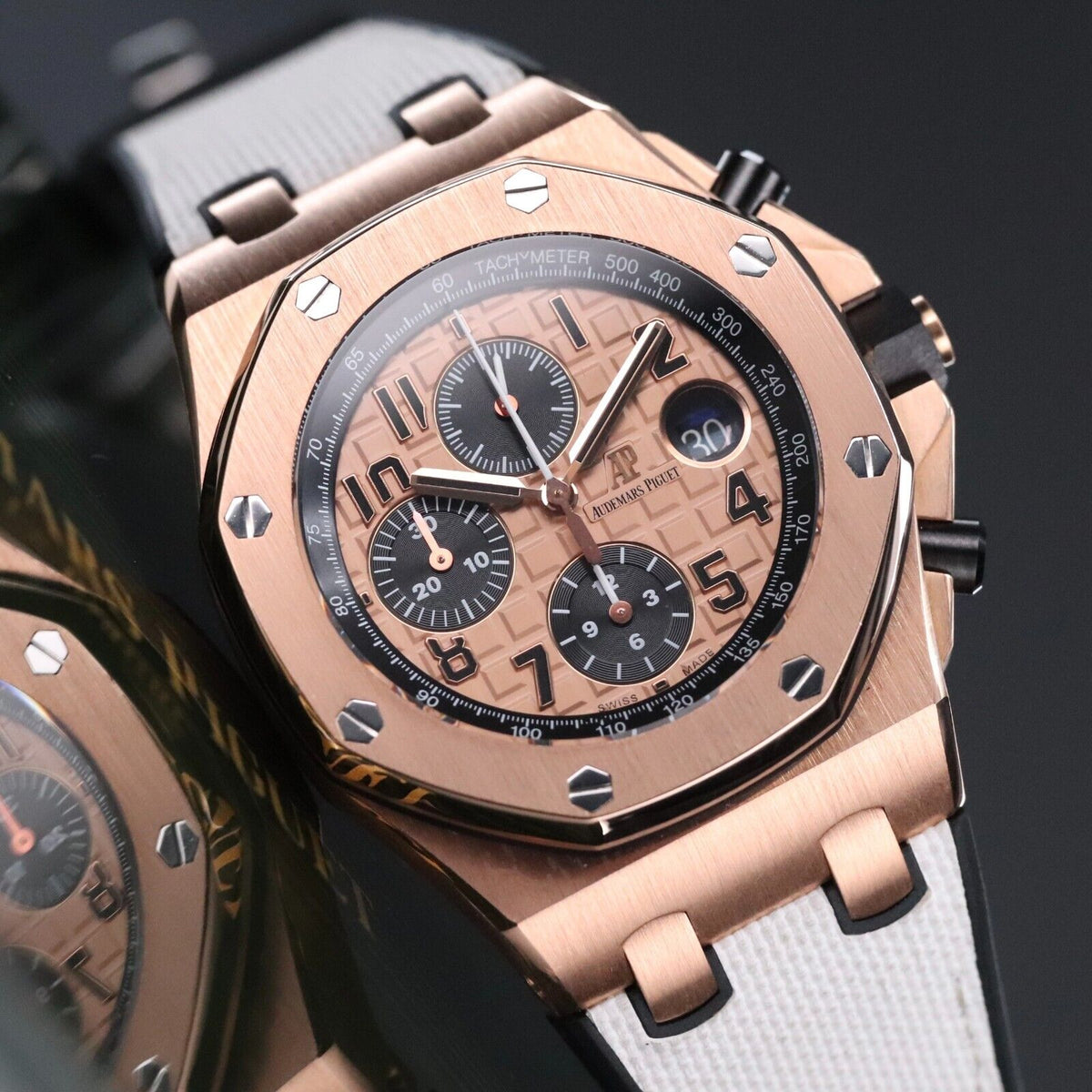 Audemars Piguet Royal Oak Offshore 42mm Half Brick Rose Gold Champagne 26470OR.OO.A002CR.01