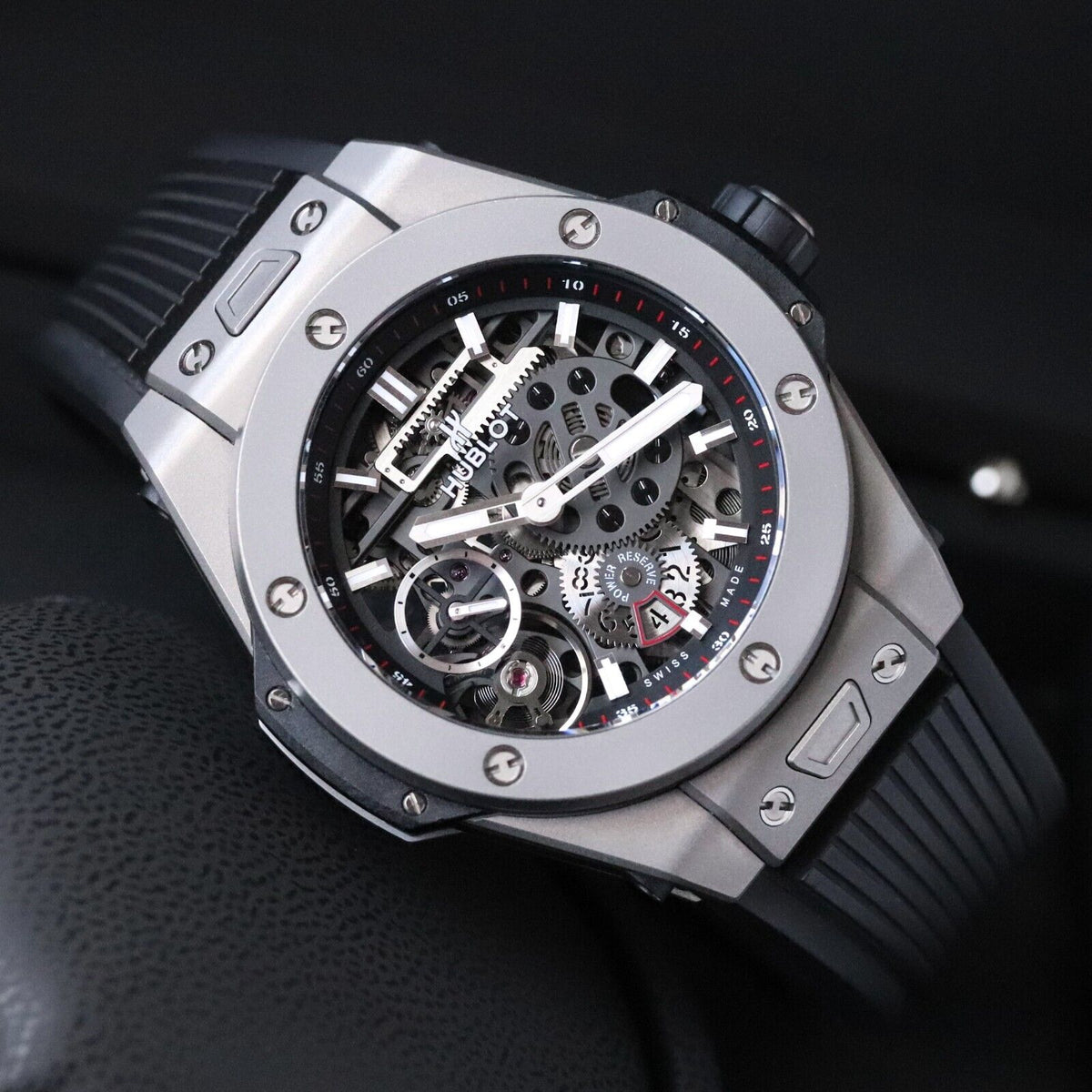 Hublot Big Bang Meca-10 45mm Titanium $23K MSRP Skeleton 10 Day 414.NI.1123.RX