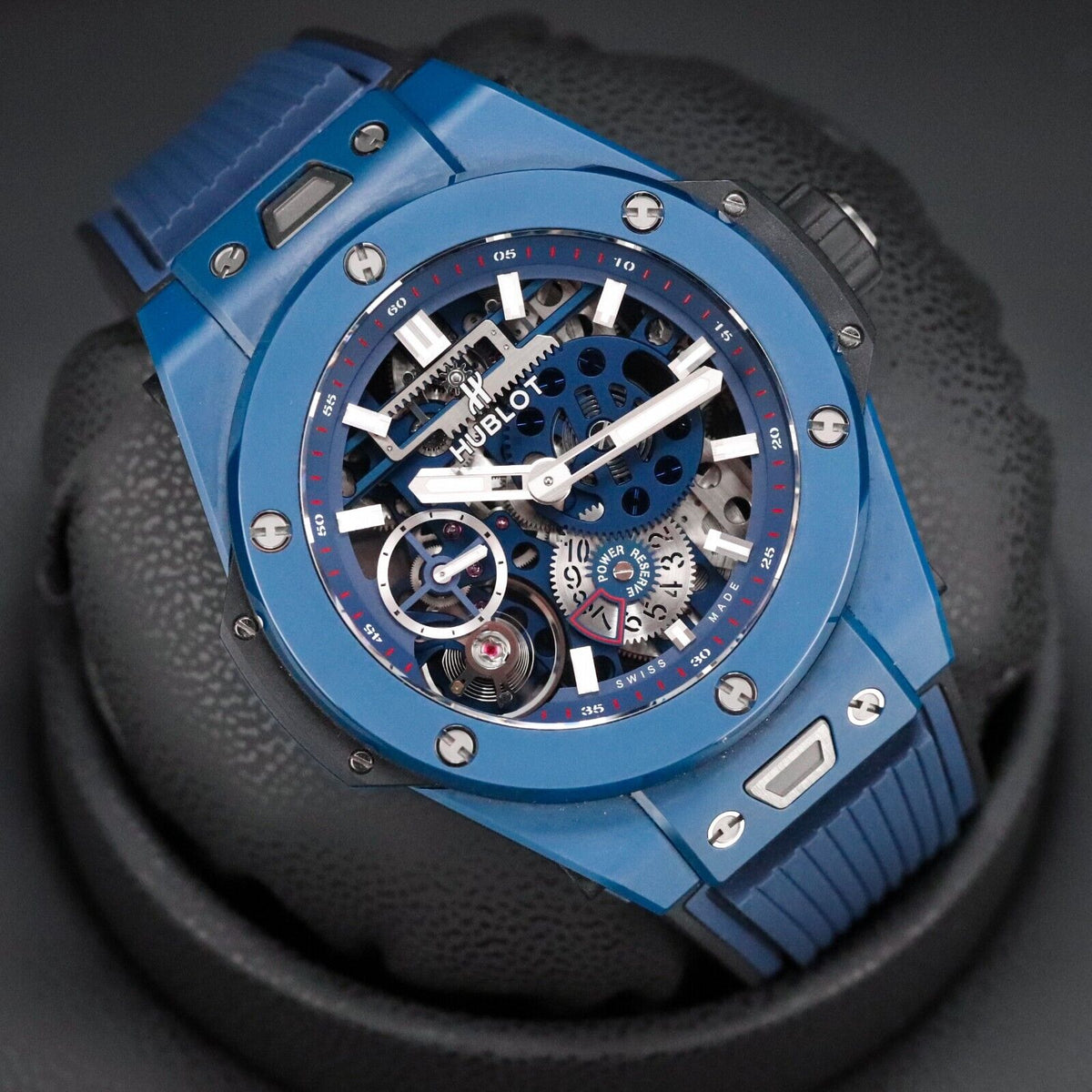 Hublot Big Bang Meca 10 Blue Ceramic 45mm Skeleton 10 Day Mint 414.EX.5123.RX