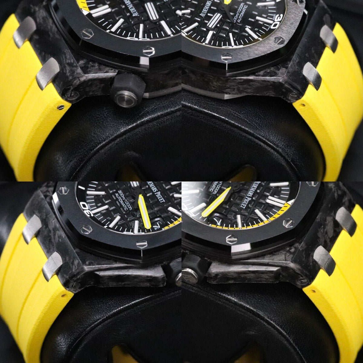 Audemars Piguet Royal Oak Offshore Diver 42mm Forged Carbon Yellow 15706AU MINT