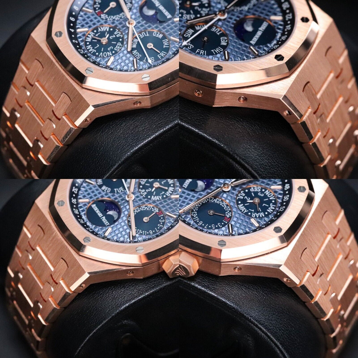 2024 Audemars Piguet Royal Oak Perpetual Calendar 41m Rose Gold Ice Blue 26574OR