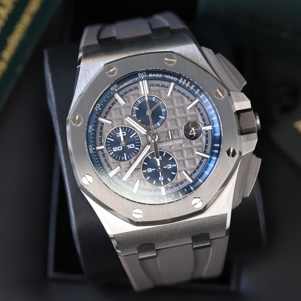 Audemars Piguet Royal Oak Offshore Chrono 44mm Titanium Gray Blue 26400IO.OO.A004CA.02