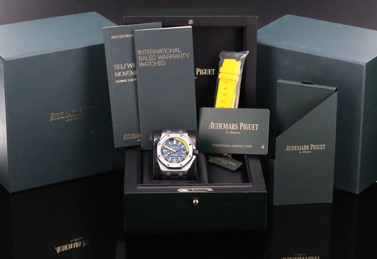 Audemars Piguet Royal Oak Offshore Diver 42mm Blue Yellow Funky Colors 15710ST.OO.A027CA.01