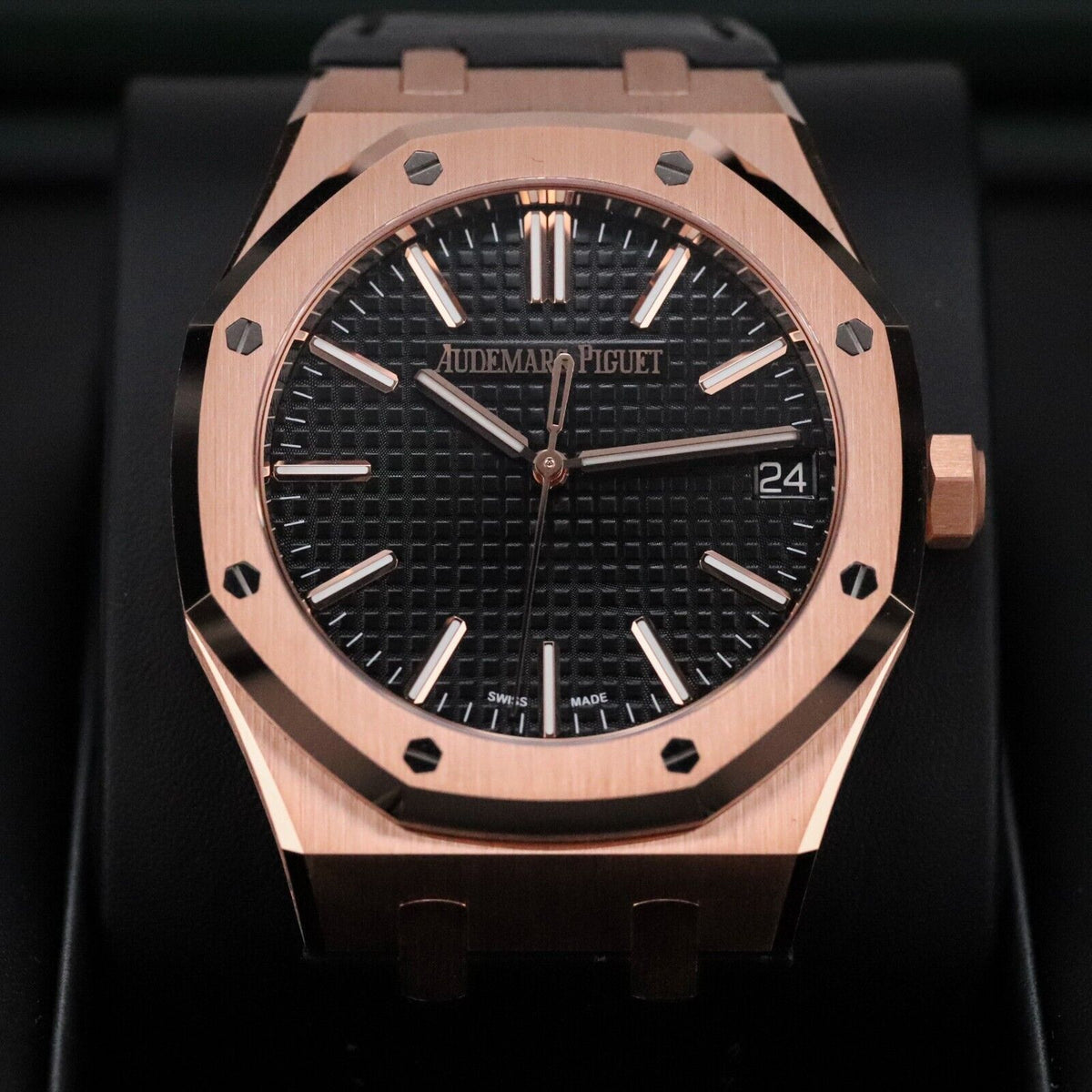 2024 Audemars Piguet Royal Oak UNWORN 41mm Rose Gold Black Dial 15510OR - Update