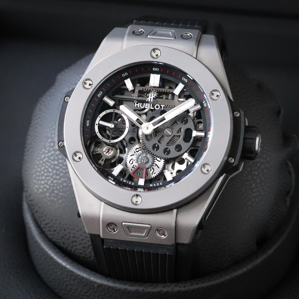 Hublot Big Bang Meca-10 45mm Titanium $23K MSRP Skeleton 10 Day 414.NI.1123.RX