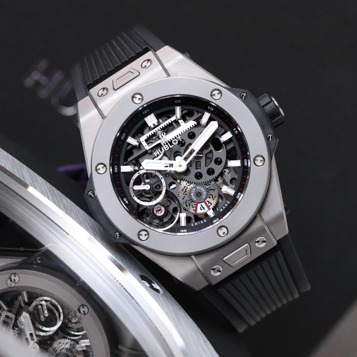 Hublot Big Bang Meca-10 45mm Titanium $23K MSRP Skeleton 10 Day 414.NI.1123.RX