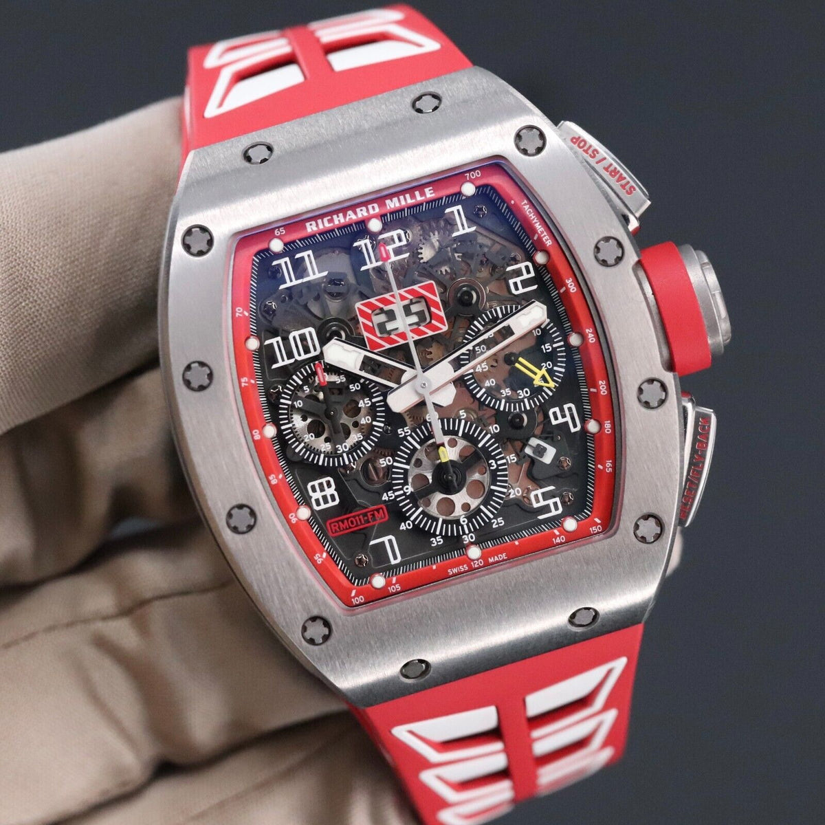 Richard Mille RM011-FM Dubail Edition 1/30 Titanium Skeleton Red Felipe Massa