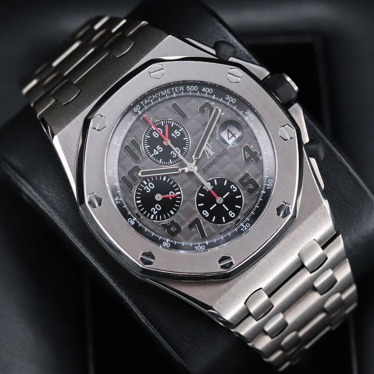 Audemars Piguet Royal Oak Offshore 42mm Titanium Bracelet Chrono - 26170TI B&P