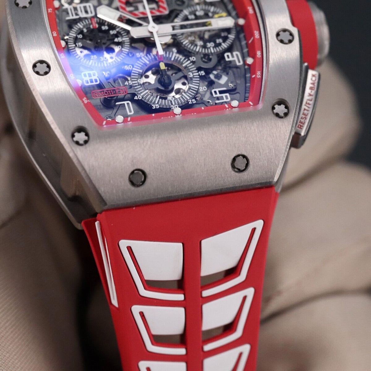 Richard Mille RM011-FM Dubail Edition 1/30 Titanium Skeleton Red Felipe Massa