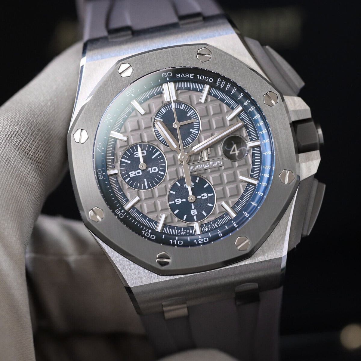 Audemars Piguet Royal Oak Offshore Chrono 44mm Titanium Gray Blue 26400IO.OO.A004CA.02