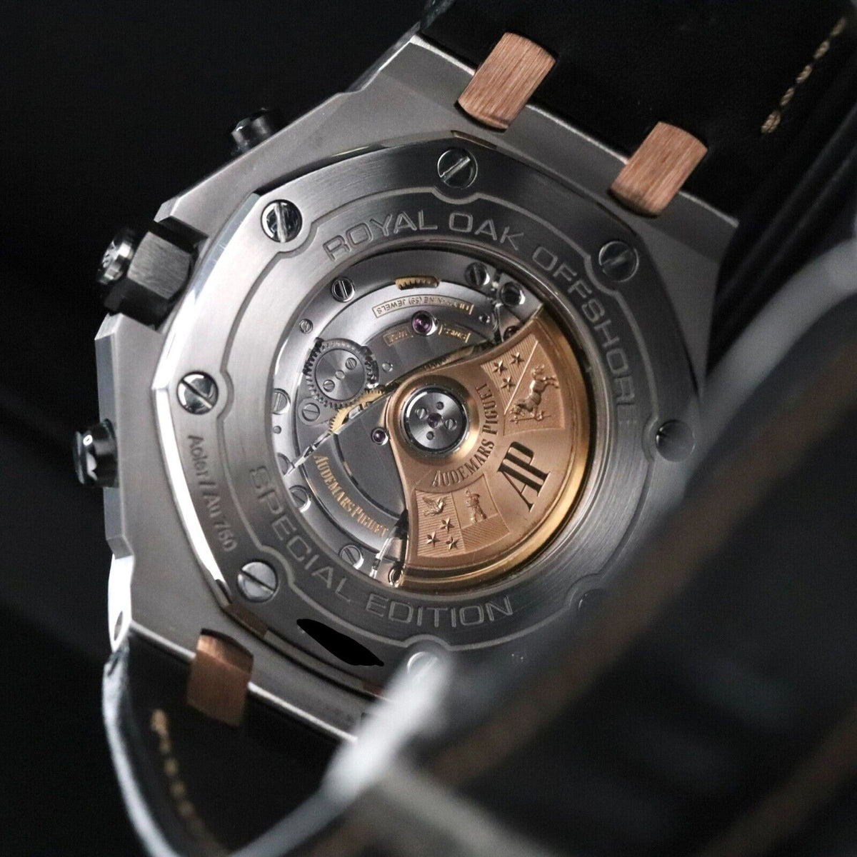 Audemars Piguet Royal Oak Offshore 42m Two Tone Blue Rose Steel Bucherer 26471SR