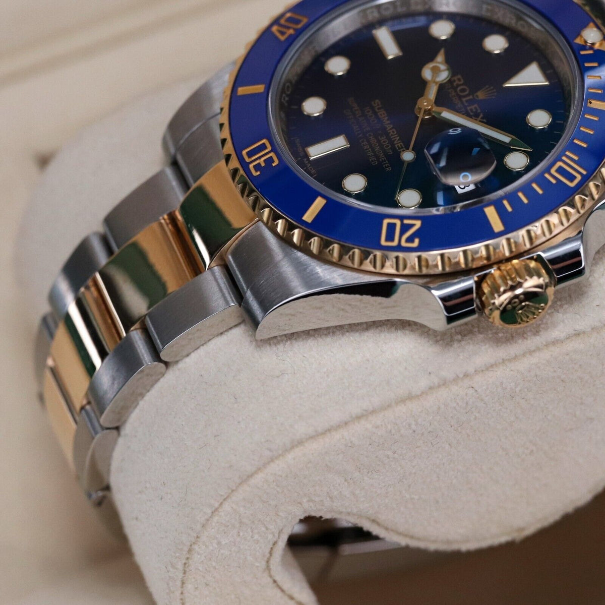 Rolex Submariner Date "Bluesy" 116613LB Two Tone Gold Blue Oyster Steel 2017