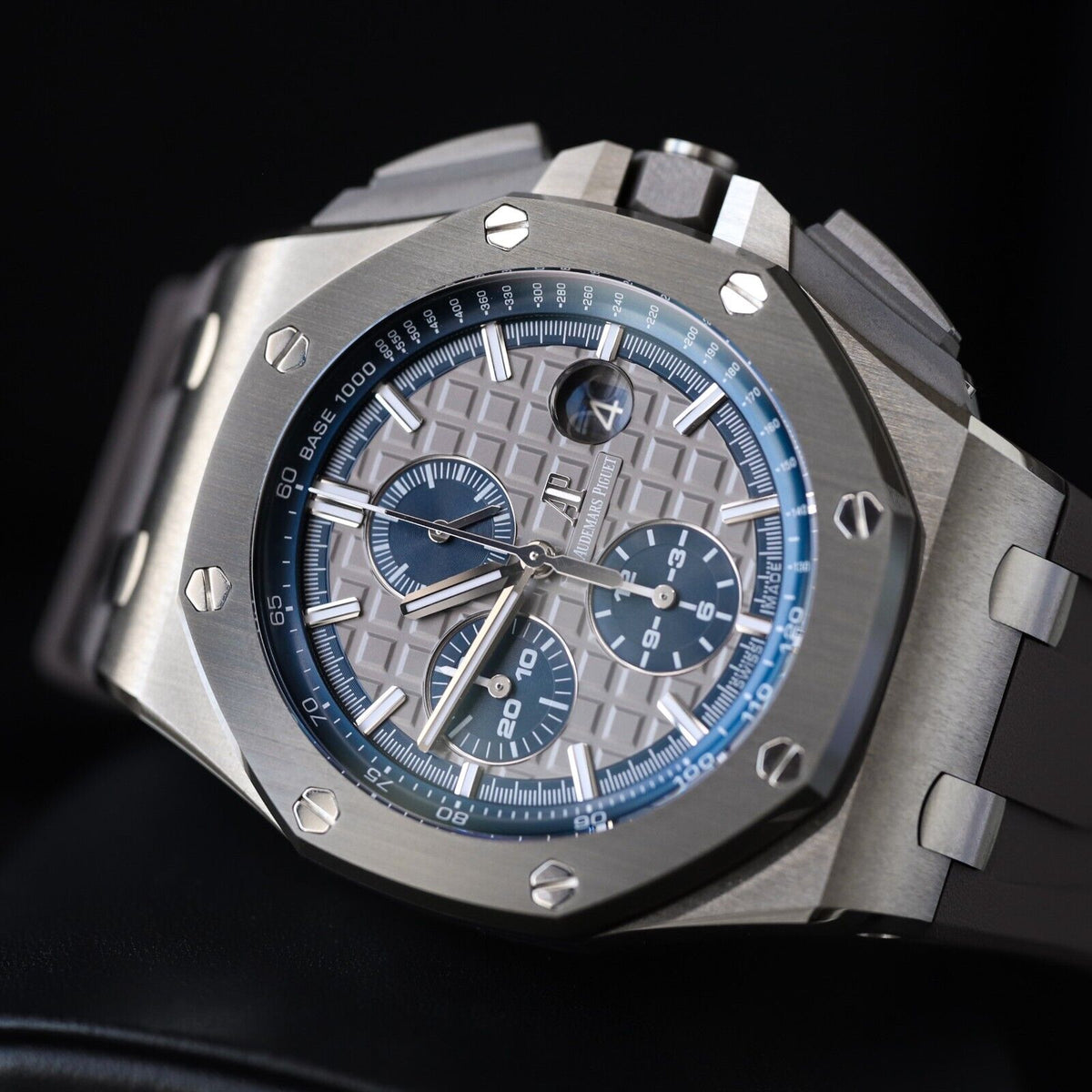 Audemars Piguet Royal Oak Offshore Chrono 44mm Titanium Gray Blue 26400IO.OO.A004CA.02