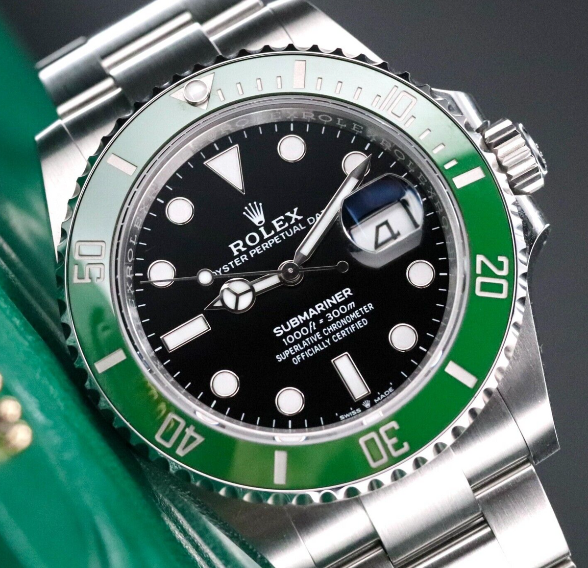 2024 Rolex Submariner STARBUCKS [Unworn] Green Bezel Black Dial Oyster 126610LV