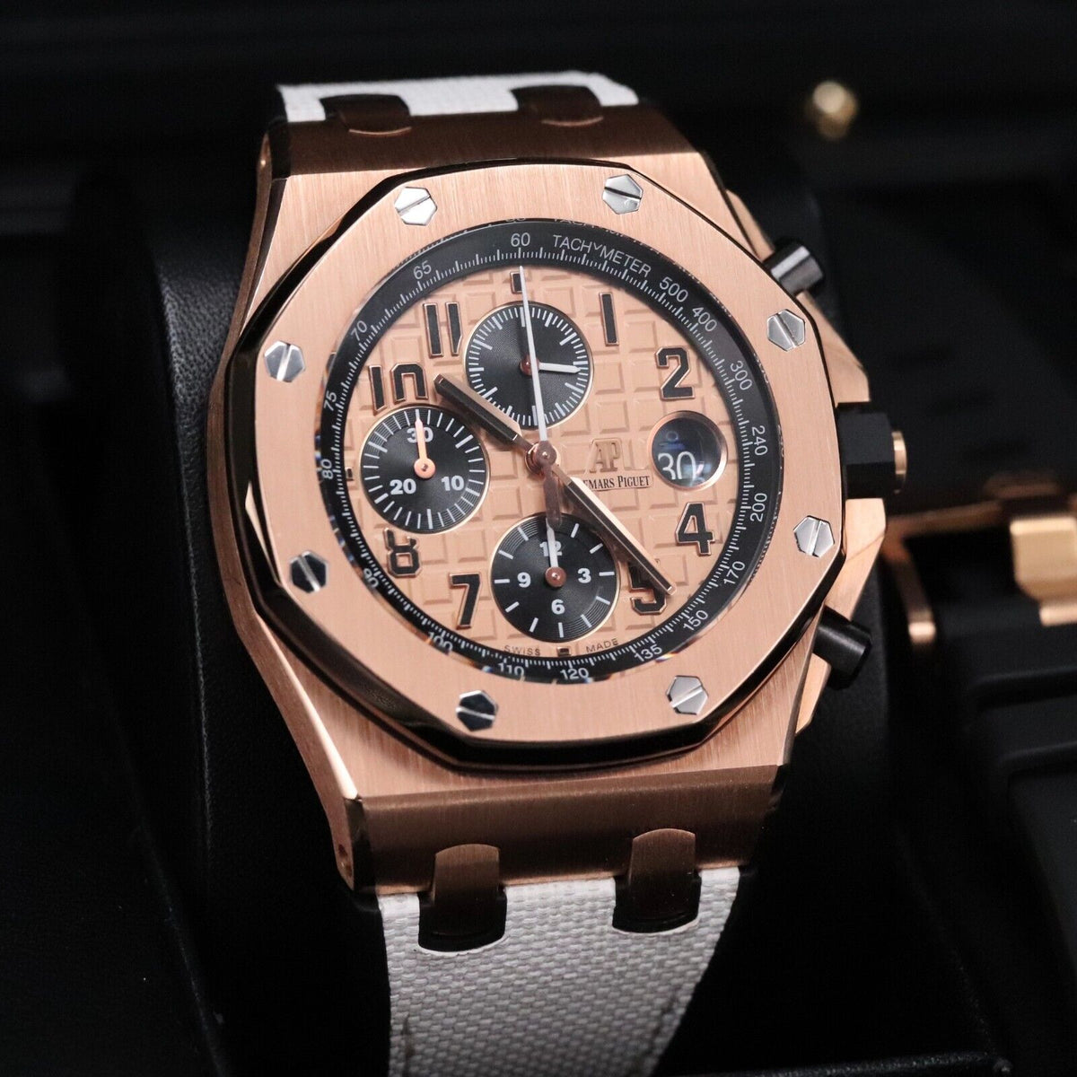 Audemars Piguet Royal Oak Offshore 42mm Half Brick Rose Gold Champagne 26470OR.OO.A002CR.01