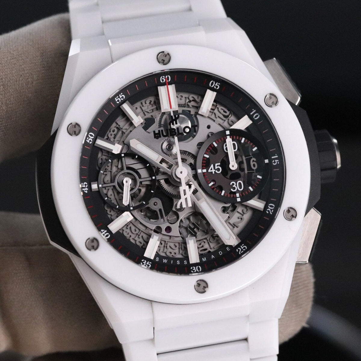 Hublot Big Bang Unico 42mm Integrated White Ceramic Skeleton 451.HX.1123.HX