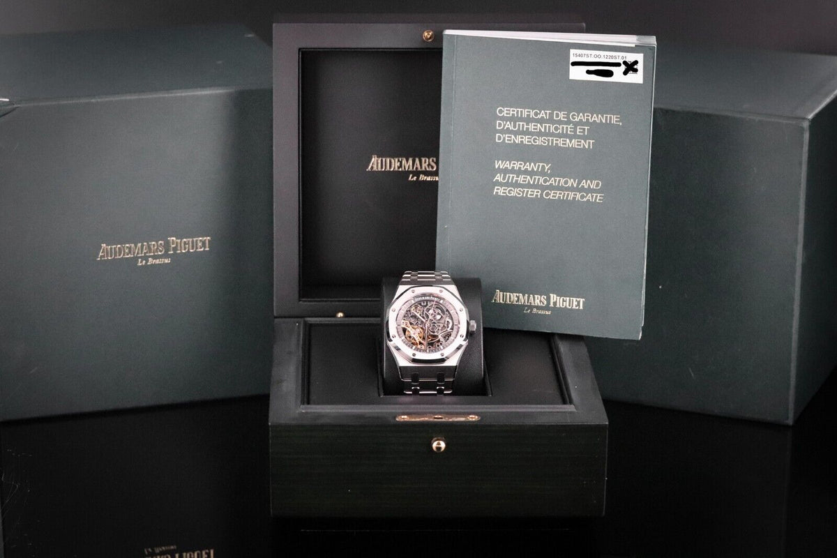 Audemars Piguet Royal Oak 41mm Openwork Skeleton Steel Double Balance 15407ST