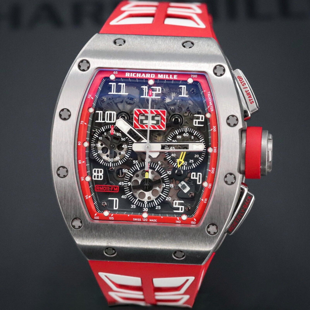 Richard Mille RM011-FM Dubail Edition 1/30 Titanium Skeleton Red Felipe Massa