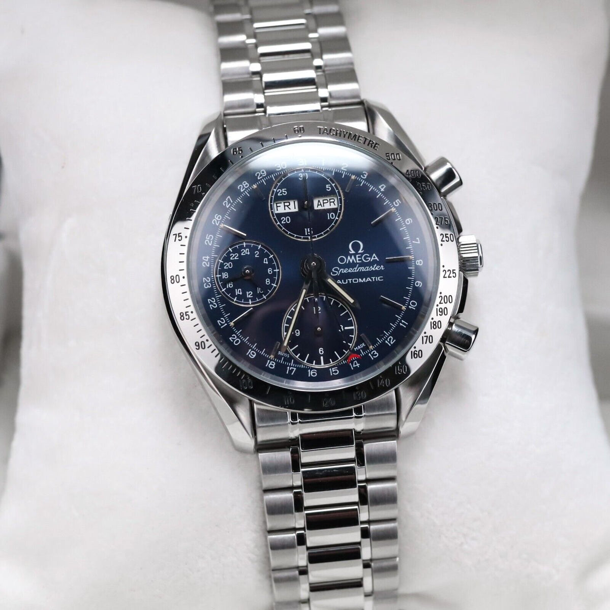 OMEGA Speedmaster Blue Dial Day Triple Date Vintage 1996 3521.80.00 - Complete