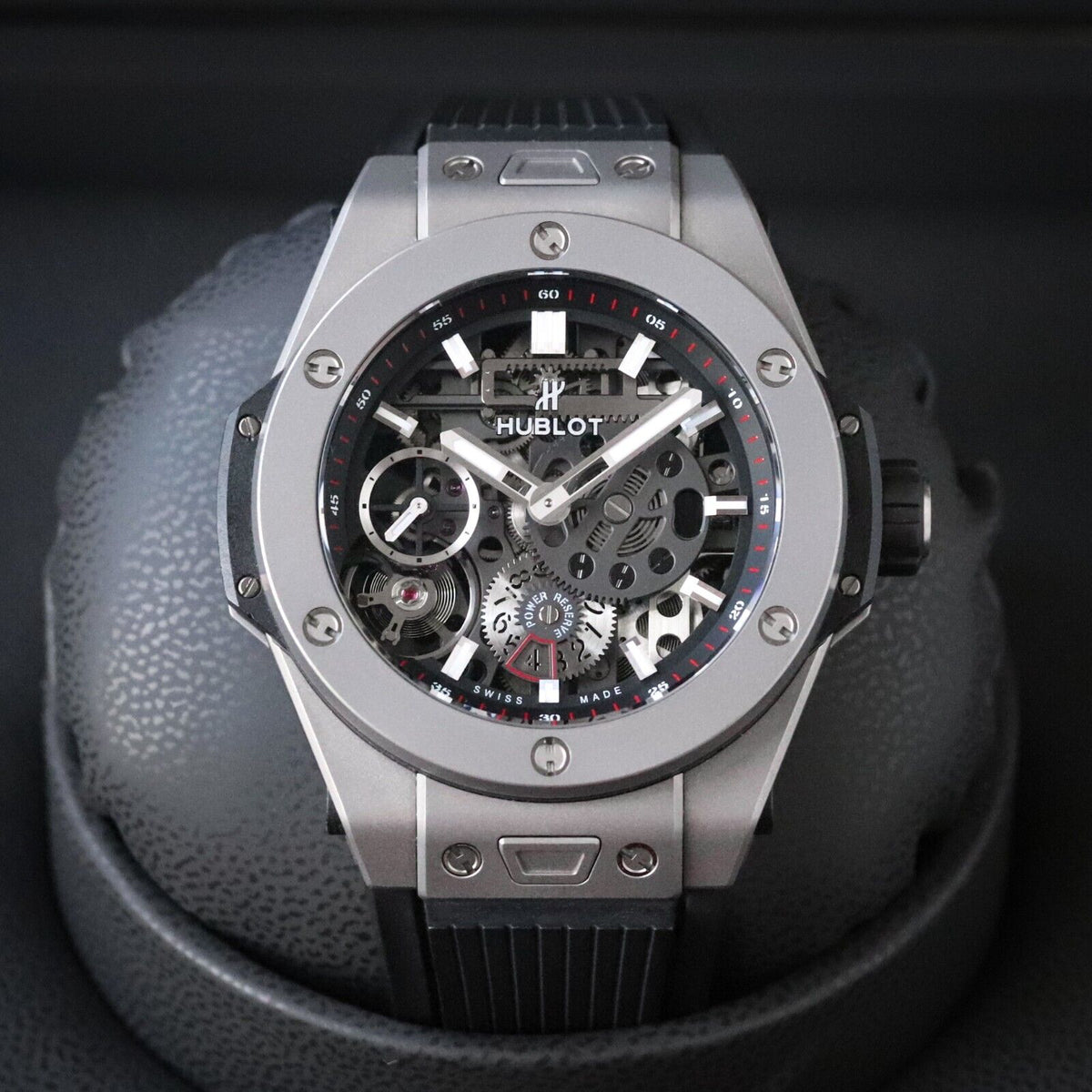 Hublot Big Bang Meca-10 45mm Titanium $23K MSRP Skeleton 10 Day 414.NI.1123.RX