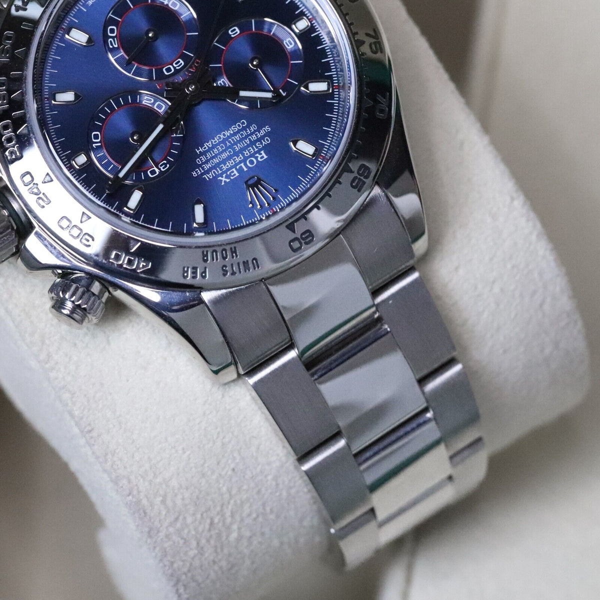 Rolex Daytona 40mm 18K White Gold Blue Dial 116509