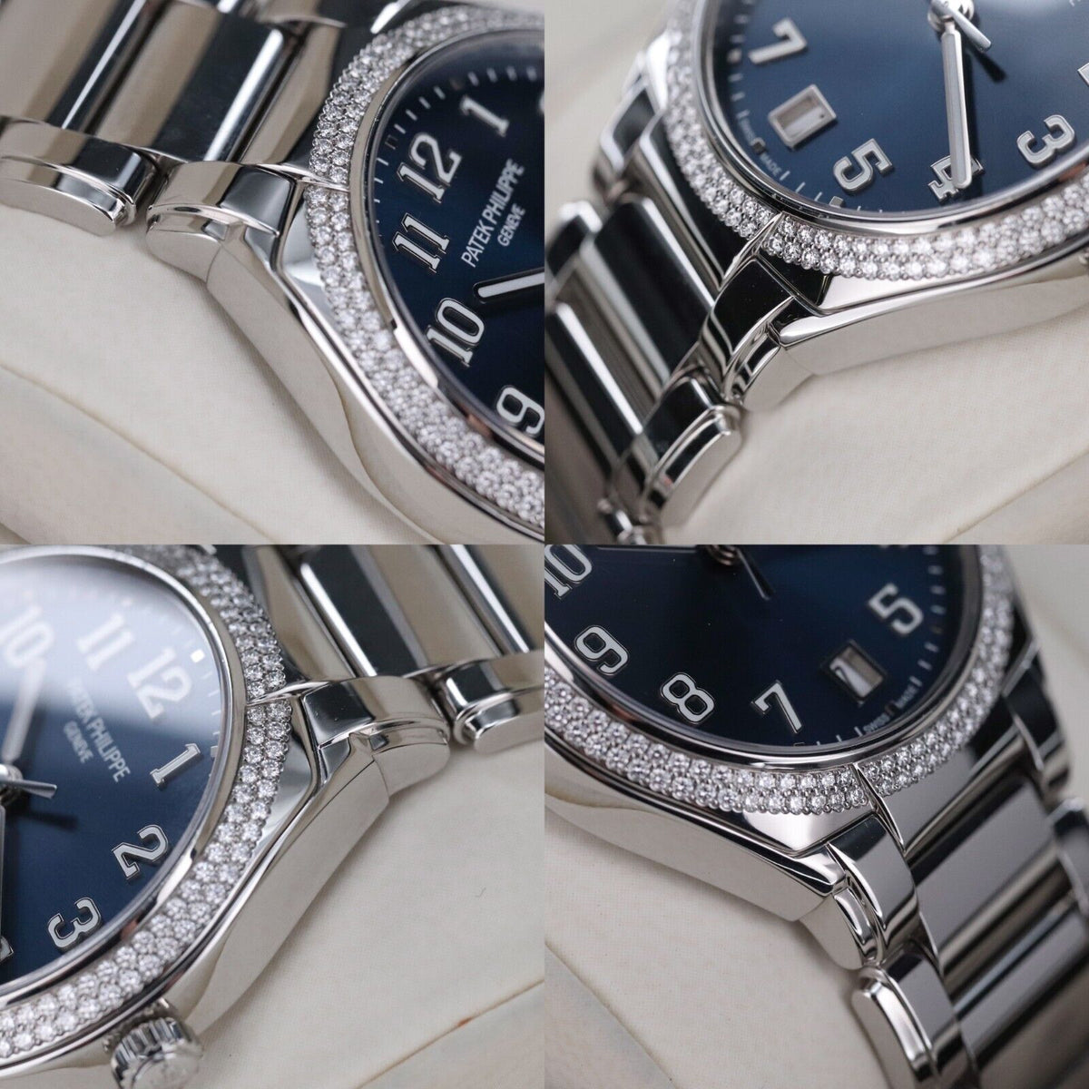 Patek Philippe Twenty 4 Diamond Blue Sunburst 36mm Women's Steel - 7300/1200A