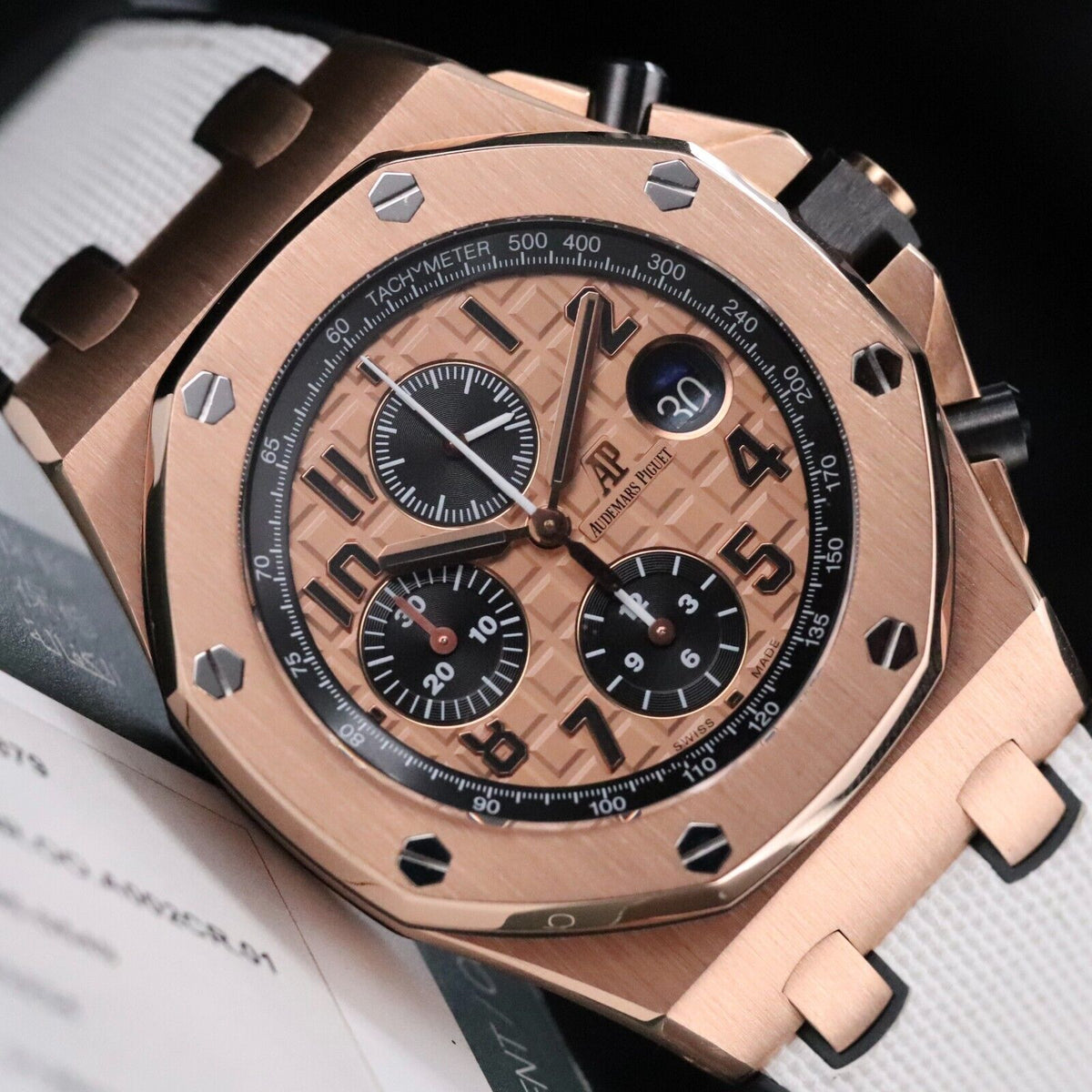 Audemars Piguet Royal Oak Offshore 42mm Half Brick Rose Gold Champagne 26470OR.OO.A002CR.01