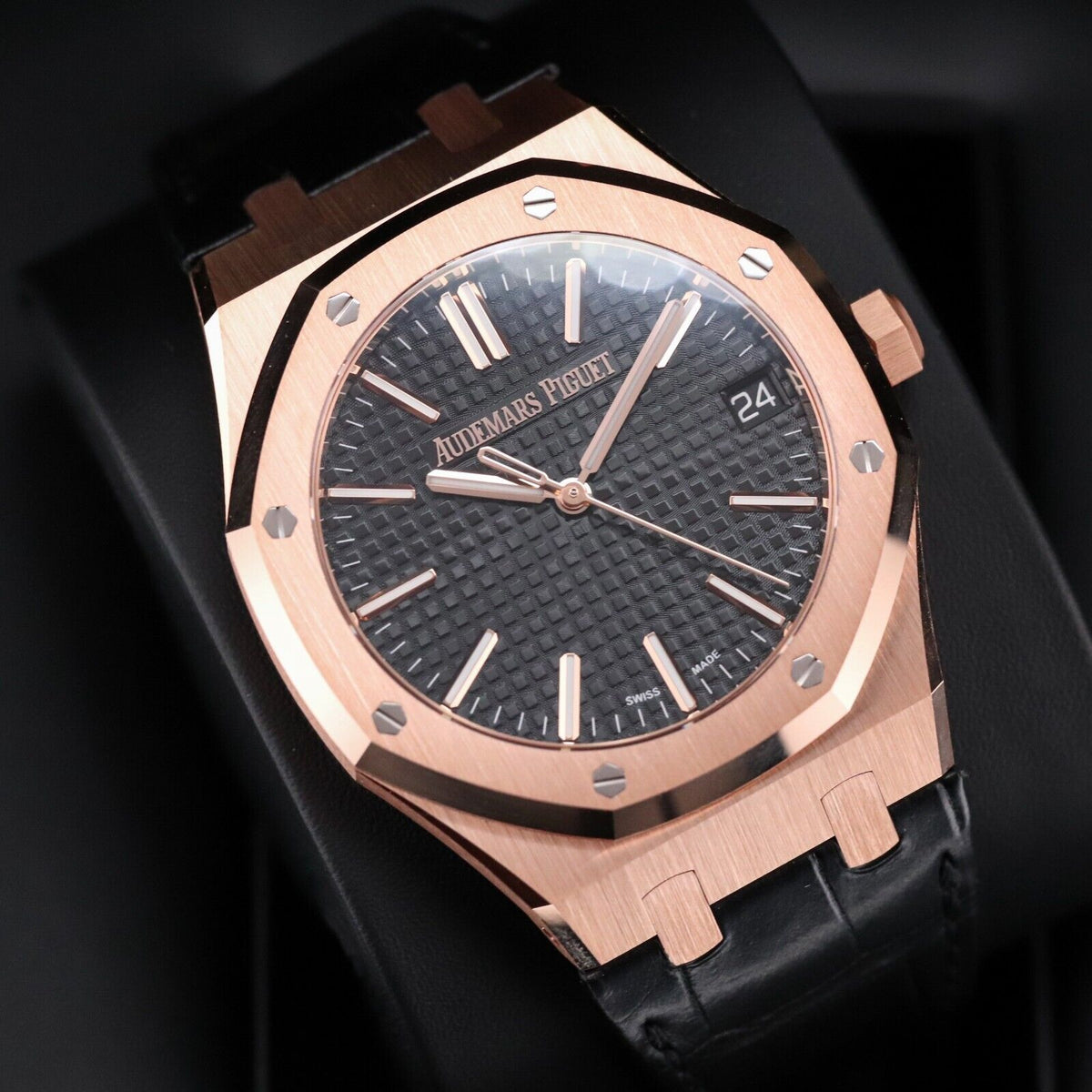 2024 Audemars Piguet Royal Oak UNWORN 41mm Rose Gold Black Dial 15510OR - Update