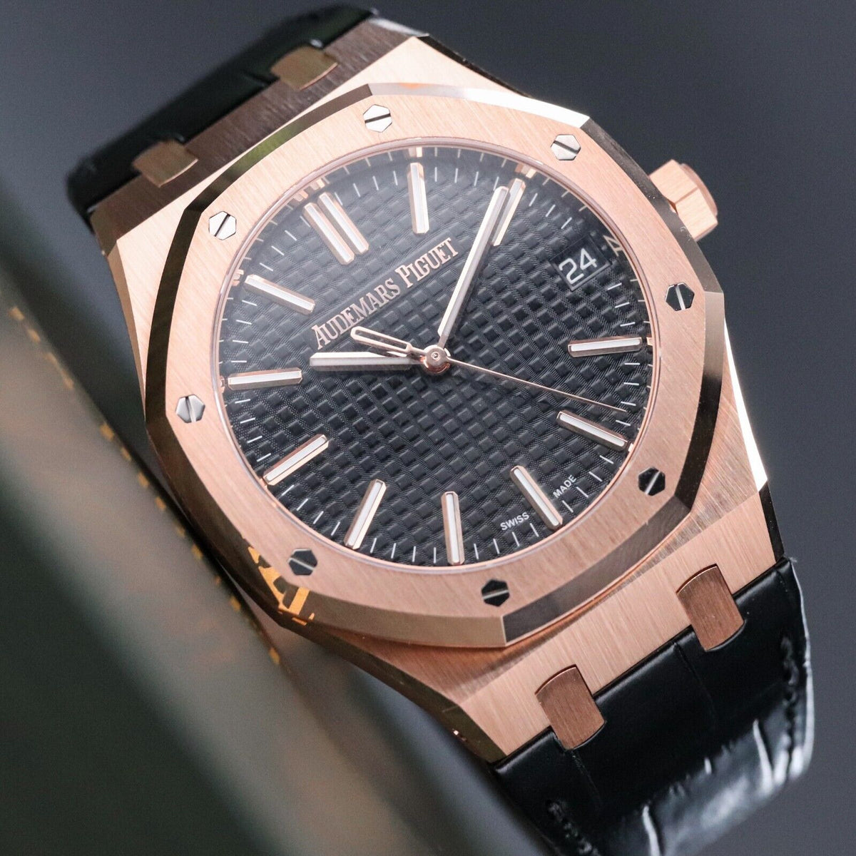 2024 Audemars Piguet Royal Oak UNWORN 41mm Rose Gold Black Dial 15510OR - Update