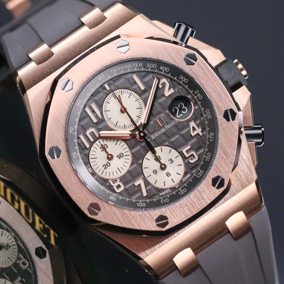 Audemars Piguet Royal Oak Offshore 42mm Rhodium Rose Gold Half Brick - 26470OR