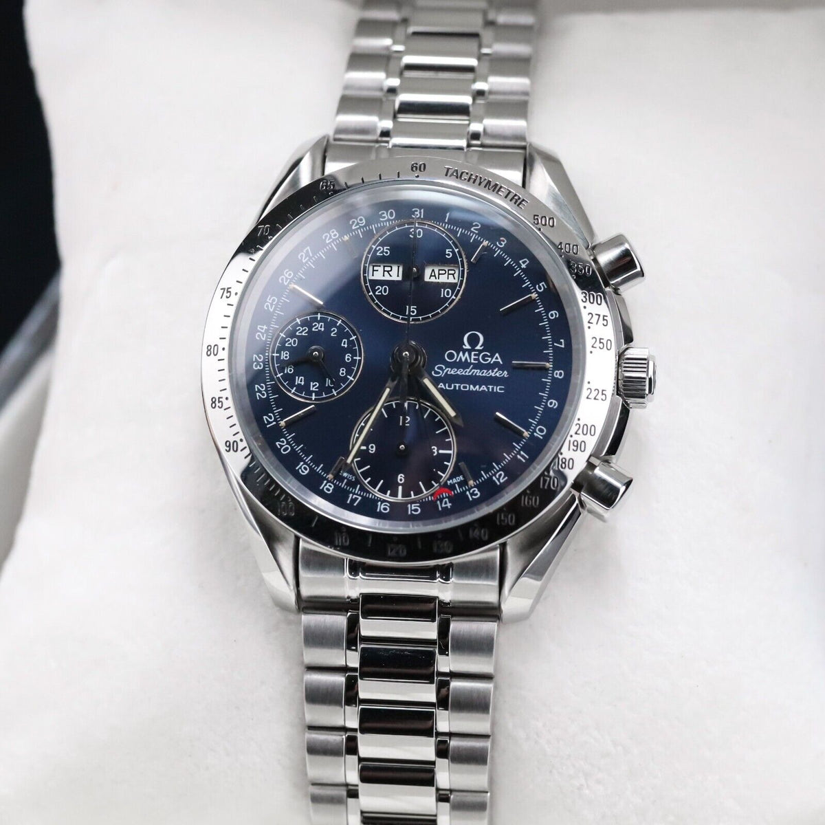 OMEGA Speedmaster Blue Dial Day Triple Date Vintage 1996 3521.80.00 - Complete