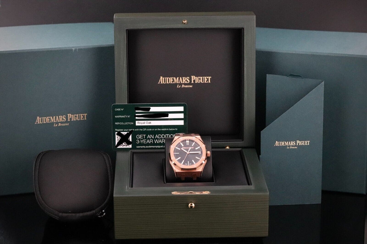 2024 Audemars Piguet Royal Oak UNWORN 41mm Rose Gold Black Dial 15510OR - Update