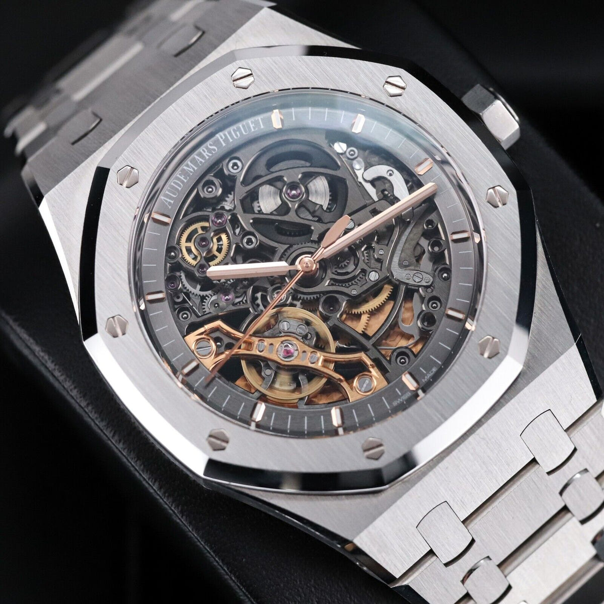 Audemars Piguet Royal Oak 41mm Openwork Skeleton Steel Double Balance 15407ST