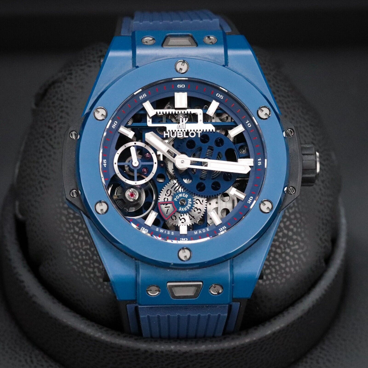 Hublot Big Bang Meca 10 Blue Ceramic 45mm Skeleton 10 Day Mint 414.EX.5123.RX