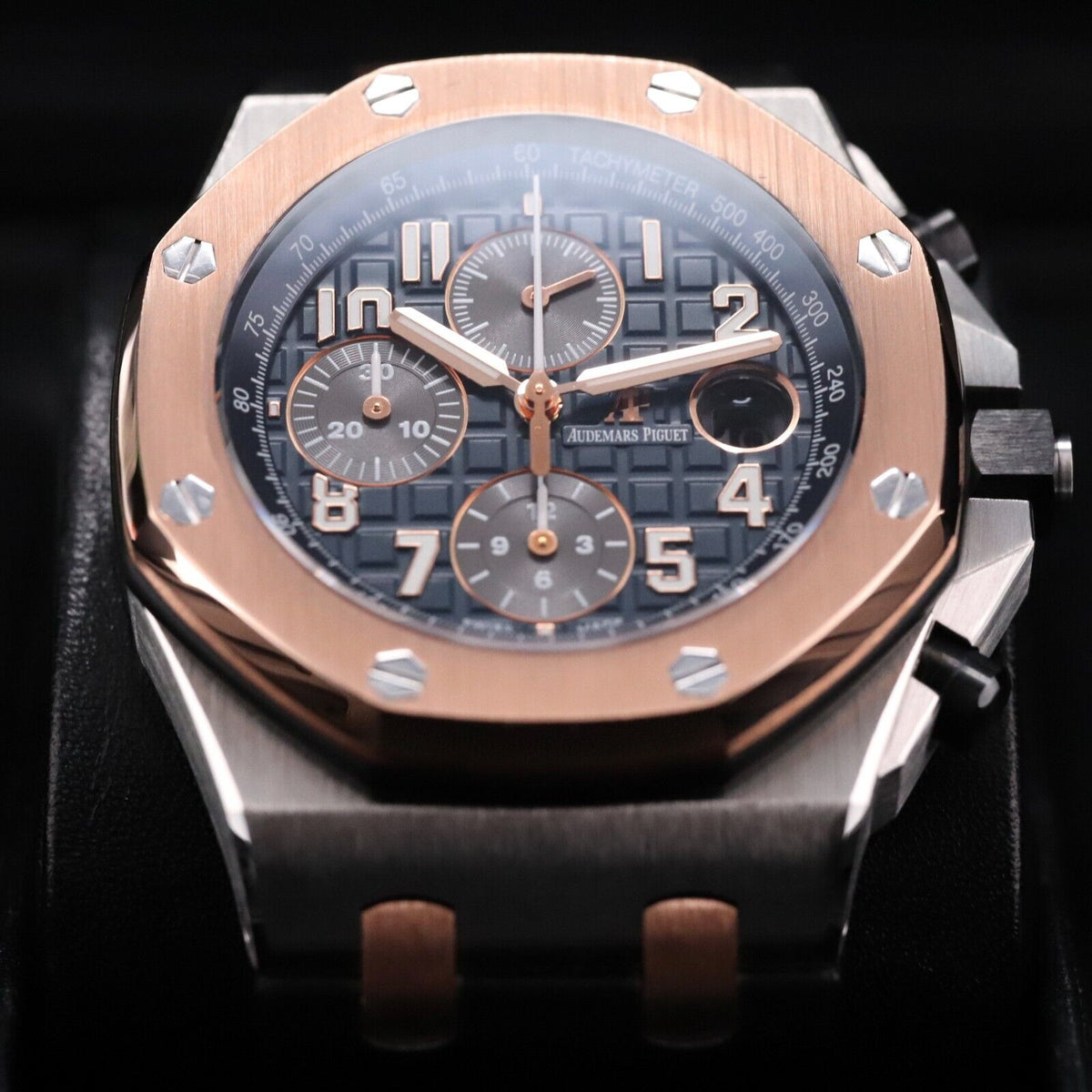 Audemars Piguet Royal Oak Offshore 42m Two Tone Blue Rose Steel Bucherer 26471SR