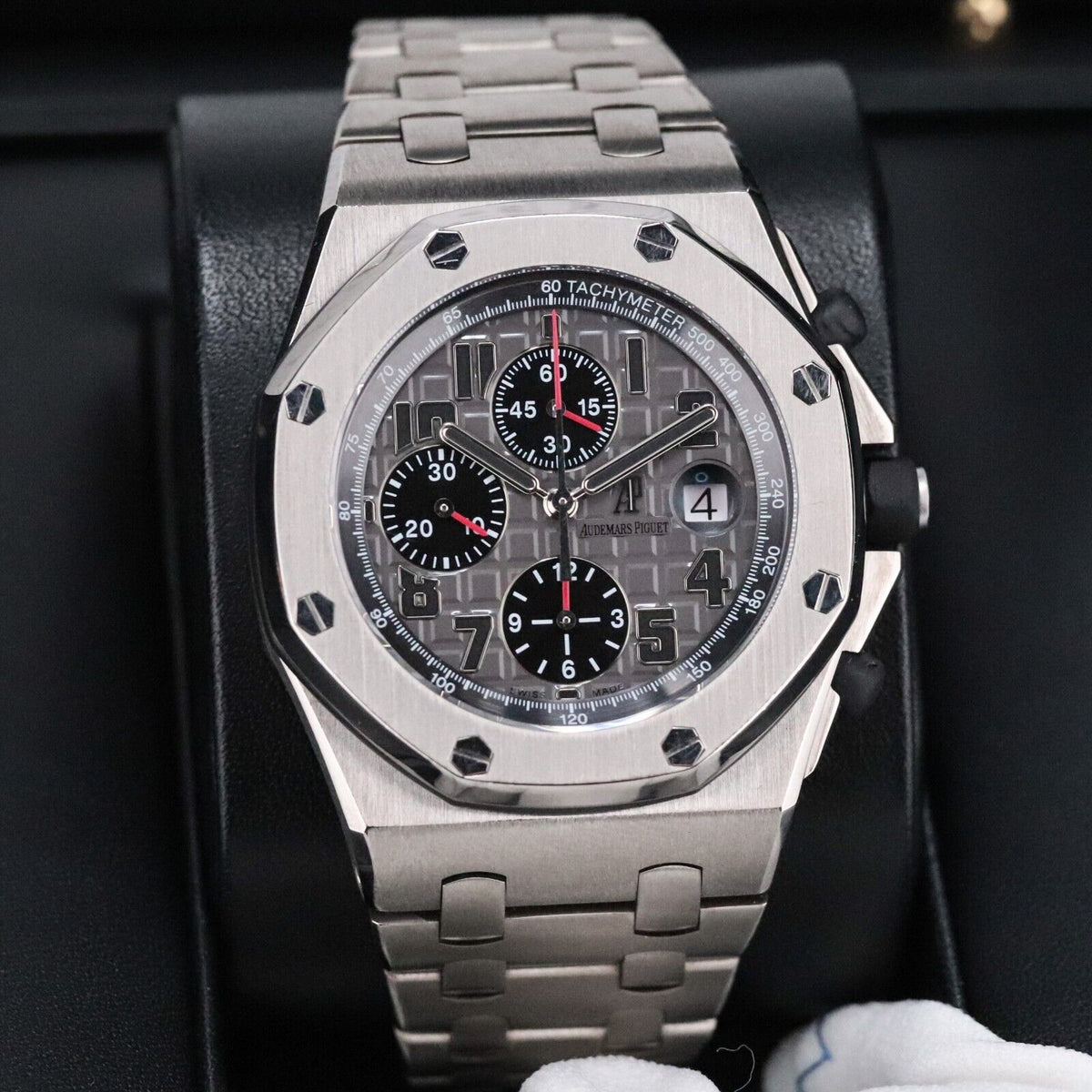 Audemars Piguet Royal Oak Offshore 42mm Titanium Bracelet Chrono - 26170TI B&P