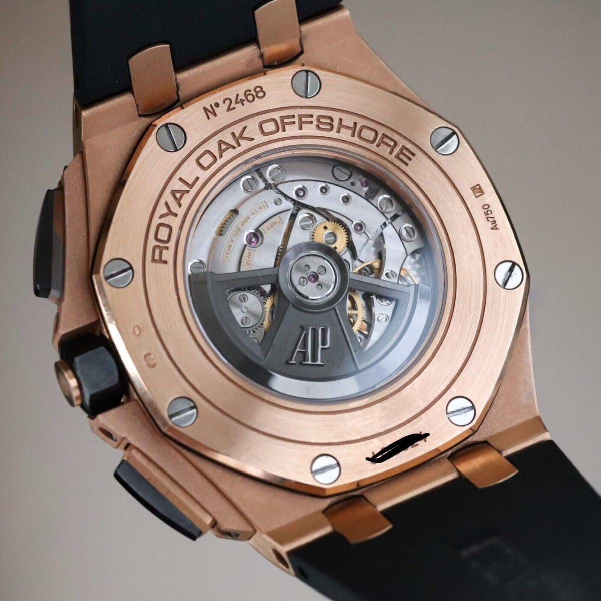 Audemars Piguet Royal Oak Offshore 44mm Rose Gold Black Ceramic 26401RO - B&P