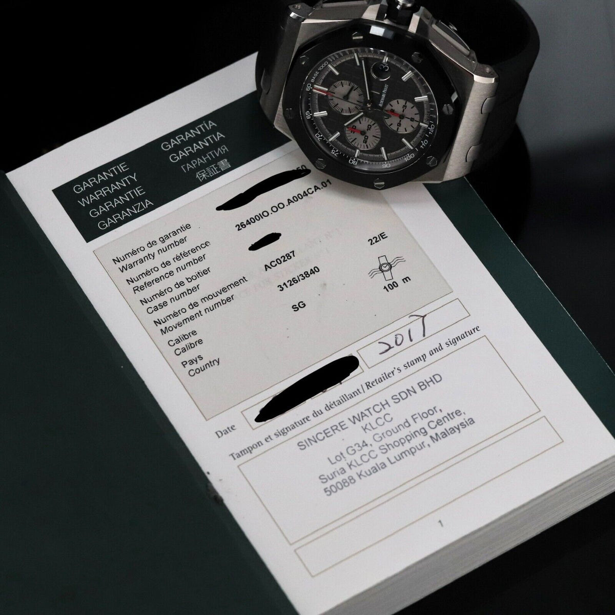 Audemars Piguet Royal Oak Offshore 44mm Titanium Grey Ceramic Chrono - 26400IO