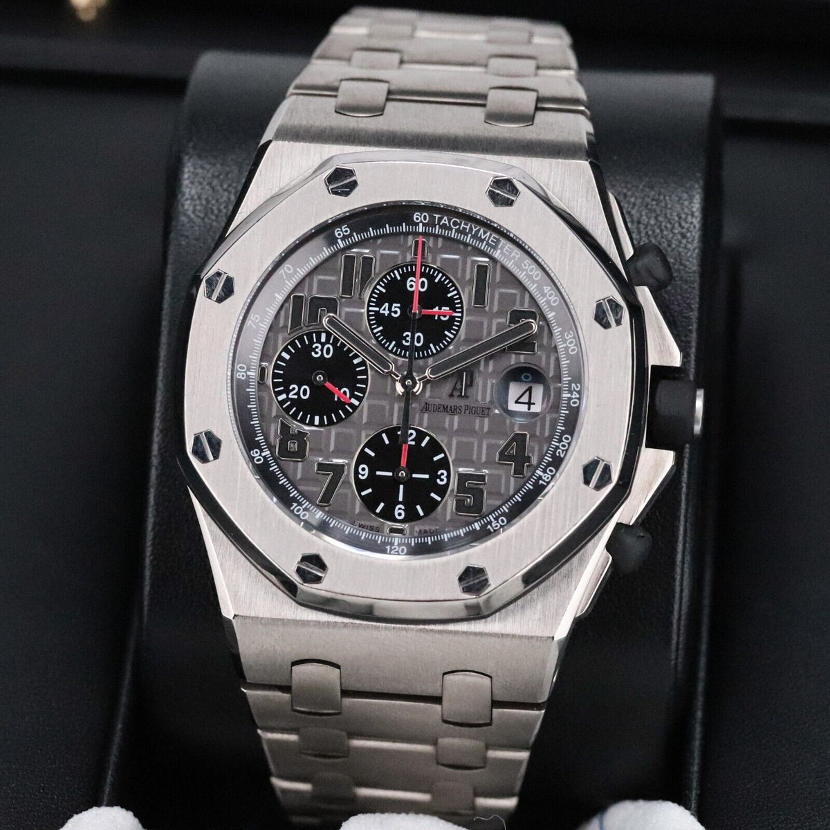 Audemars Piguet Royal Oak Offshore 42mm Titanium Bracelet Chrono - 26170TI B&P