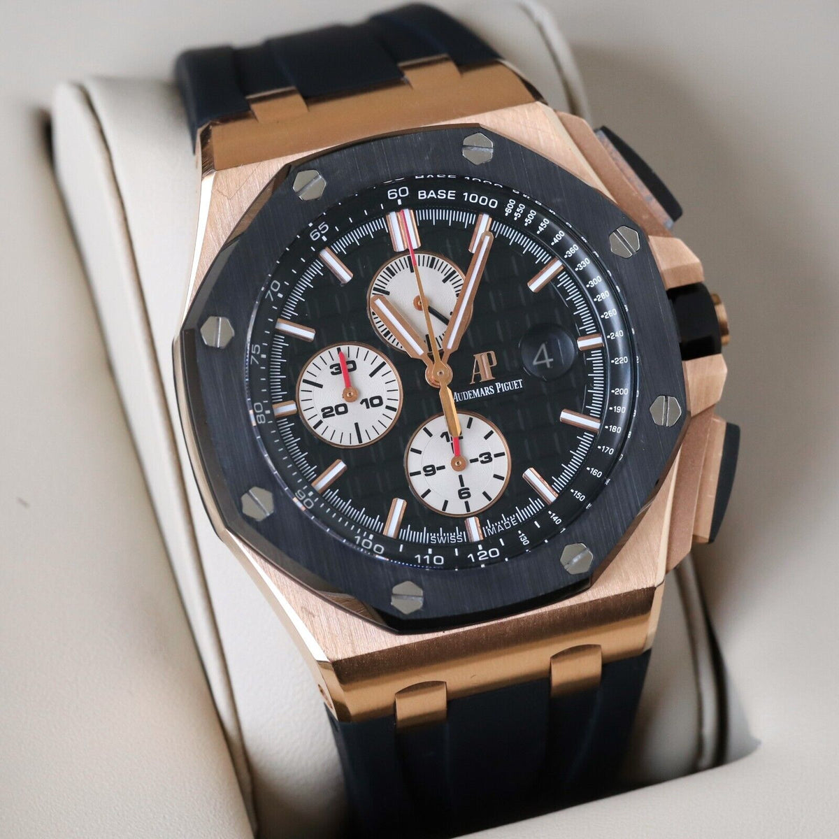 Audemars Piguet Royal Oak Offshore 44mm Rose Gold Black Ceramic 26401RO - B&P