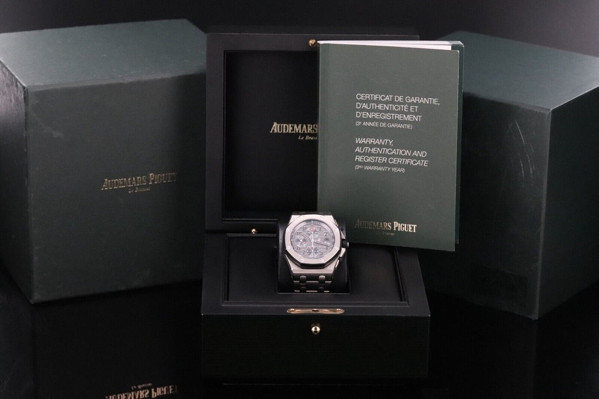 Audemars Piguet Royal Oak Offshore 42mm Titanium Bracelet Chrono - 26170TI B&P