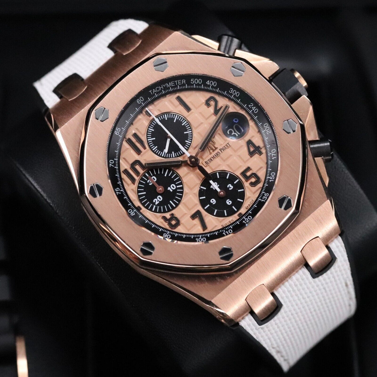 Audemars Piguet Royal Oak Offshore 42mm Half Brick Rose Gold Champagne 26470OR.OO.A002CR.01