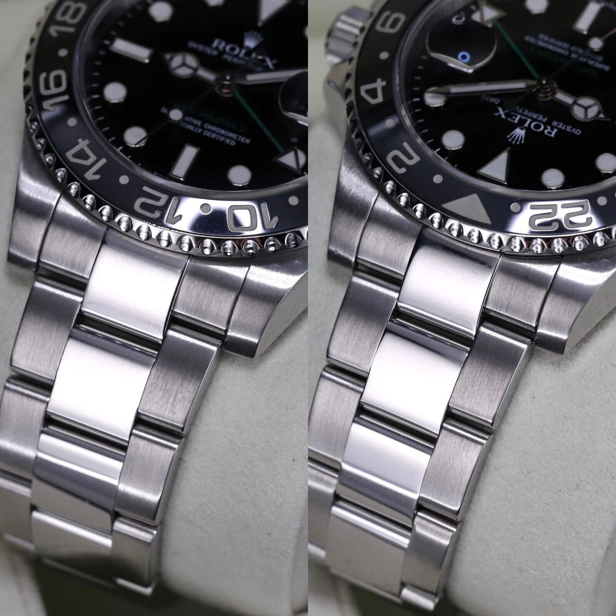 Rolex GMT-Master II Green Arrow Black Bezel Steel Bracelet 116710LN Box & Papers