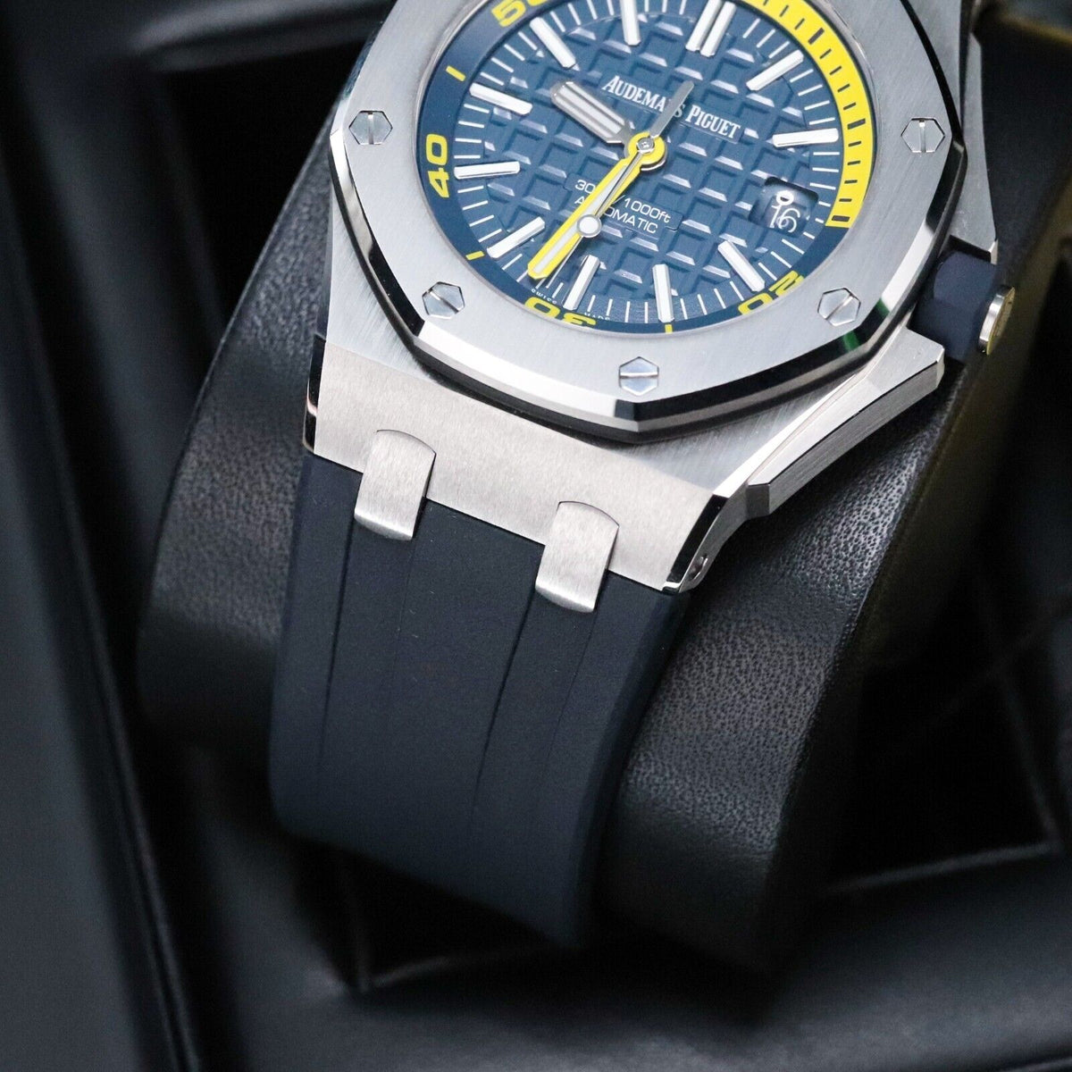 Audemars Piguet Royal Oak Offshore Diver 42mm Blue Yellow Funky Colors 15710ST.OO.A027CA.01