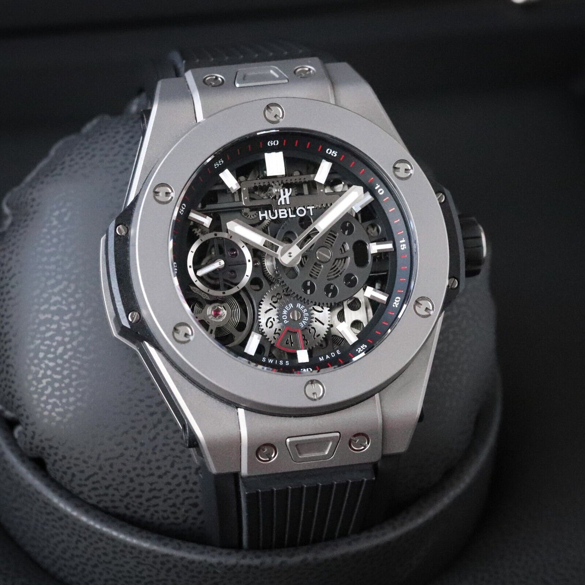 Hublot Big Bang Meca-10 45mm Titanium $23K MSRP Skeleton 10 Day 414.NI.1123.RX