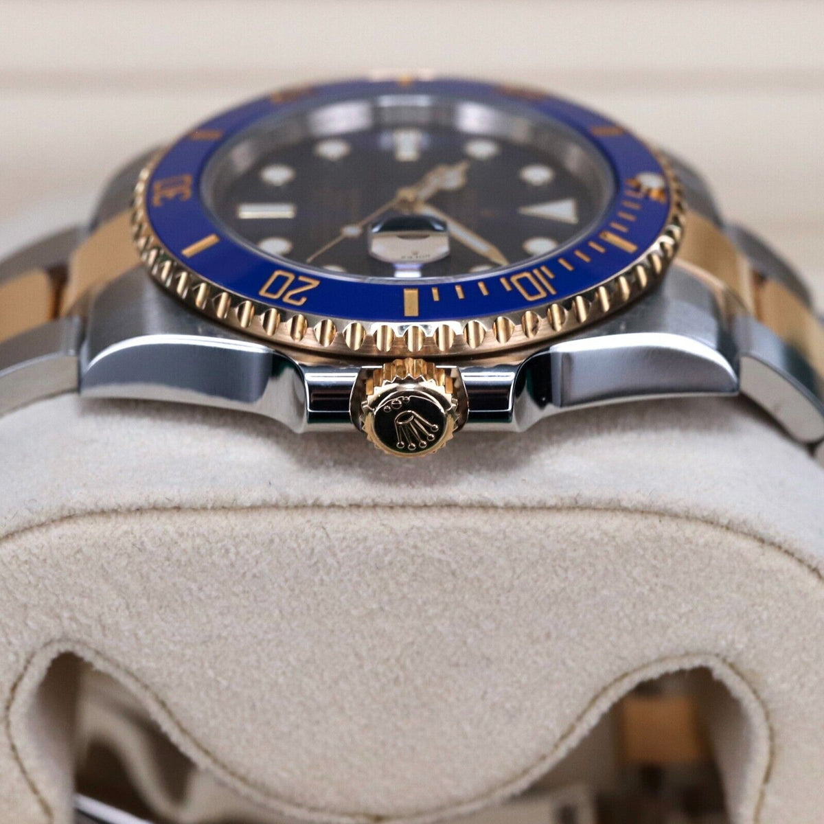 Rolex Submariner Date "Bluesy" 116613LB Two Tone Gold Blue Oyster Steel 2017