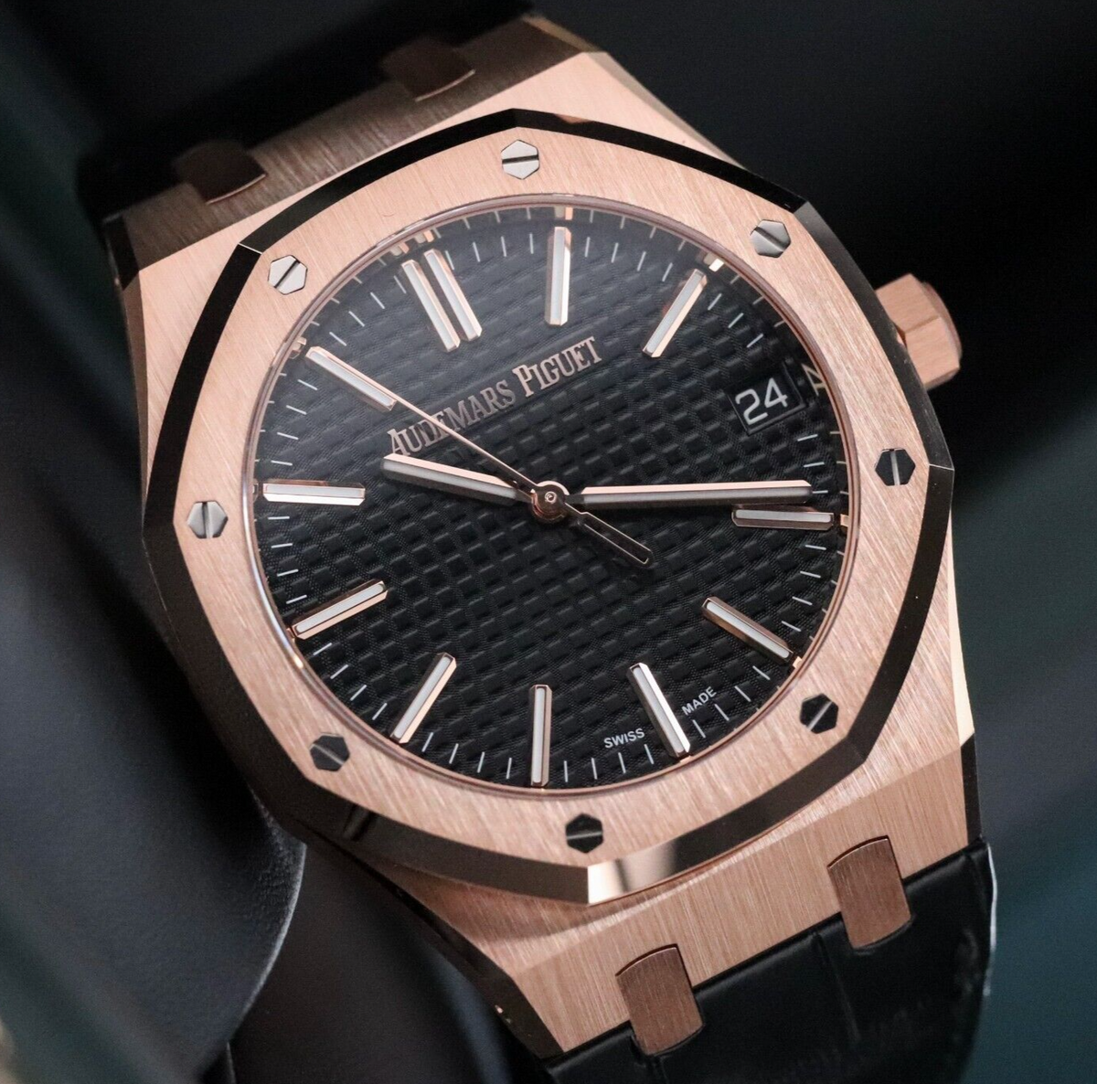 2024 Audemars Piguet Royal Oak UNWORN 41mm Rose Gold Black Dial 15510OR - Update